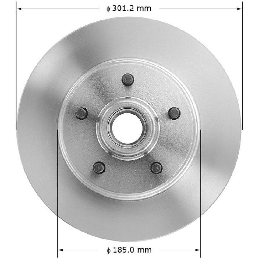 BENDIX DRUM & ROTORS PRT1464 BENDIX Disc Brake Rotor and Hub Assembly