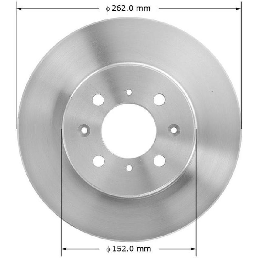 BENDIX DRUM & ROTORS PRT1471 BENDIX Disc Brake Rotor