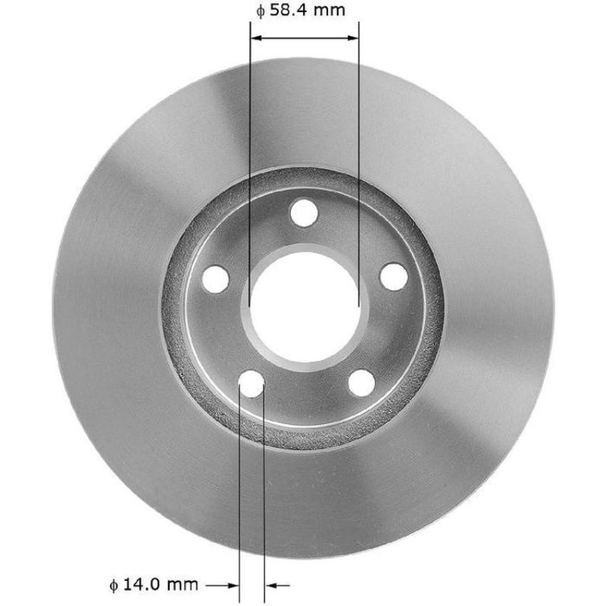 BENDIX DRUM & ROTORS PRT1530 BENDIX Disc Brake Rotor