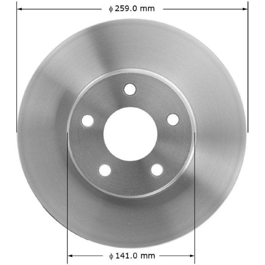 BENDIX DRUM & ROTORS PRT1530 BENDIX Disc Brake Rotor
