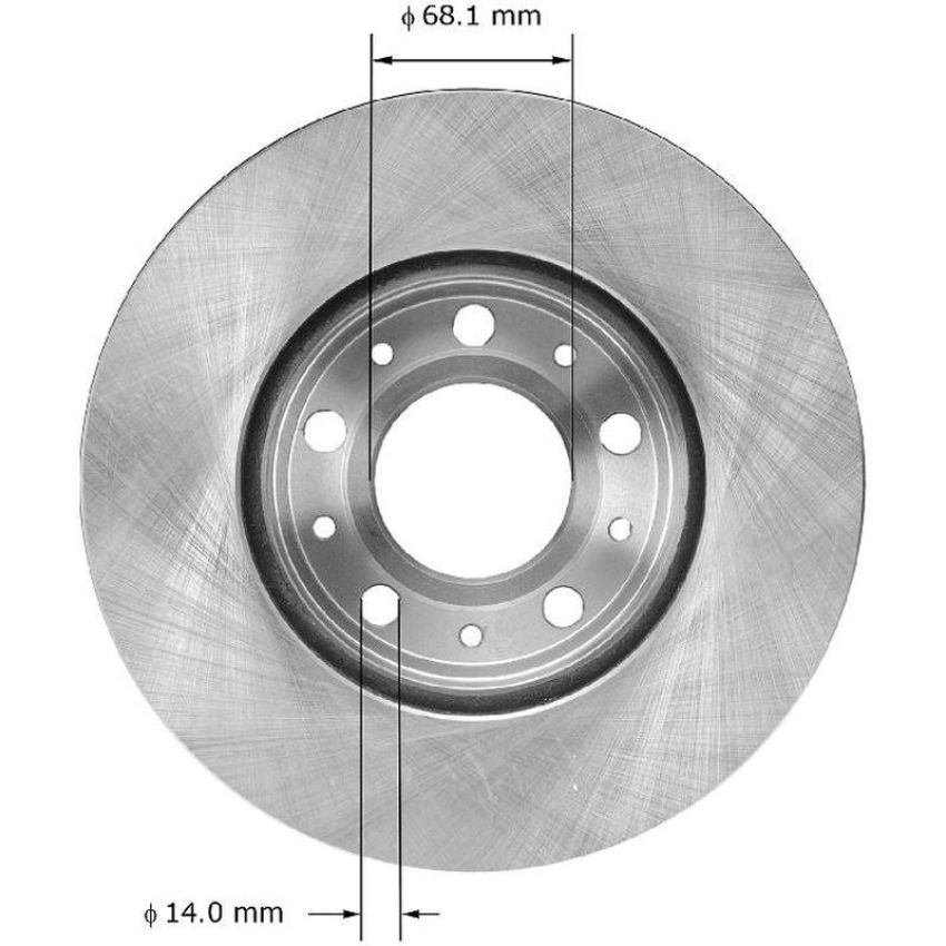 BENDIX DRUM & ROTORS PRT1531 BENDIX Disc Brake Rotor