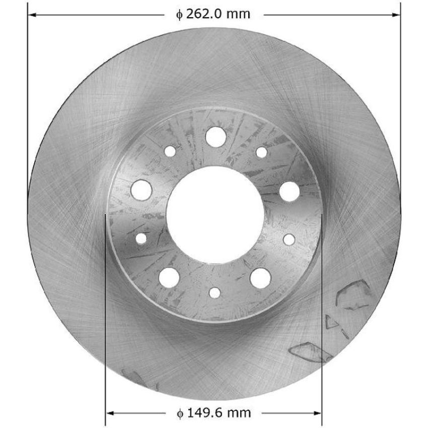 BENDIX DRUM & ROTORS PRT1531 BENDIX Disc Brake Rotor
