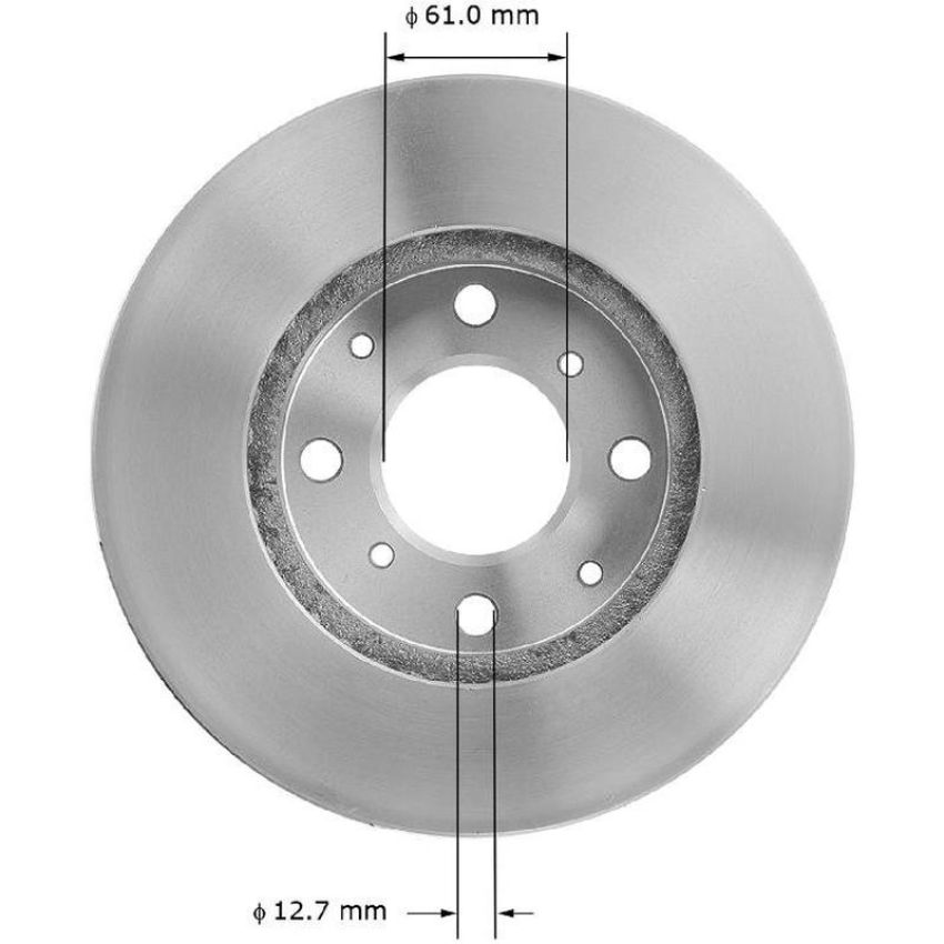 BENDIX DRUM & ROTORS PRT1581 BENDIX Disc Brake Rotor