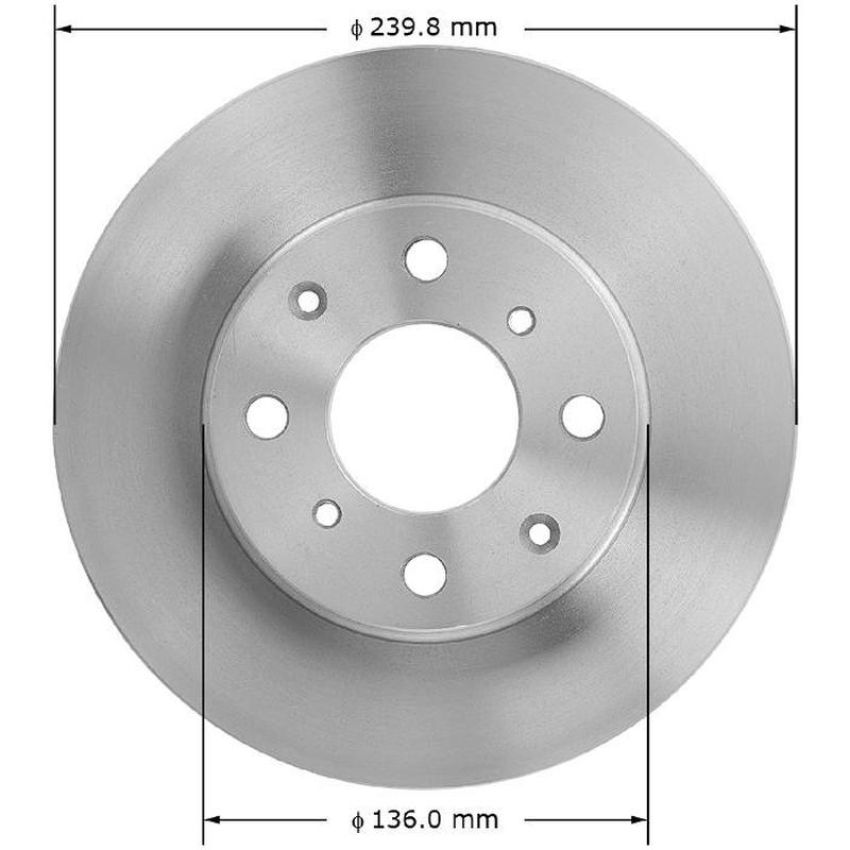 BENDIX DRUM & ROTORS PRT1581 BENDIX Disc Brake Rotor
