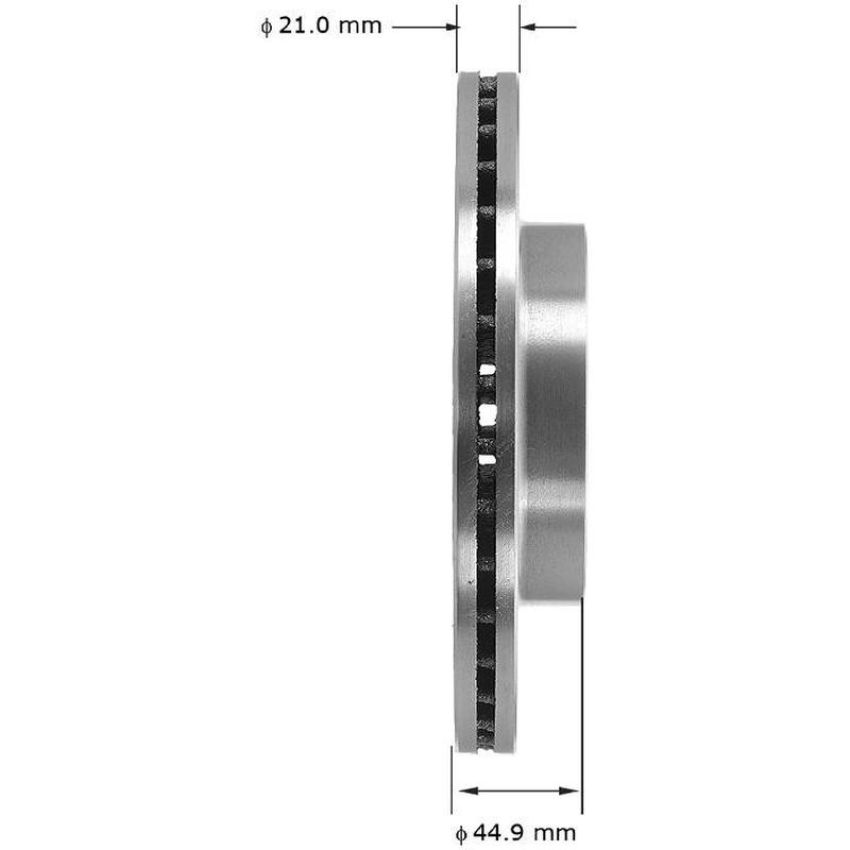 BENDIX DRUM & ROTORS PRT1581 BENDIX Disc Brake Rotor
