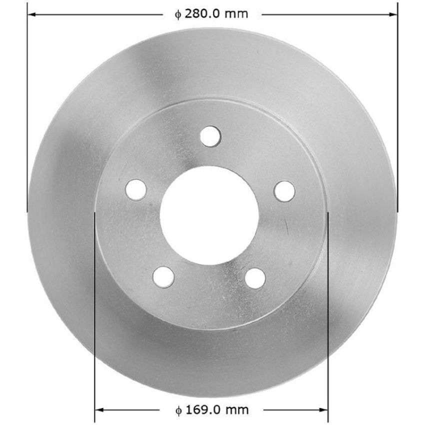 BENDIX DRUM & ROTORS PRT1602FC BENDIX Disc Brake Rotor