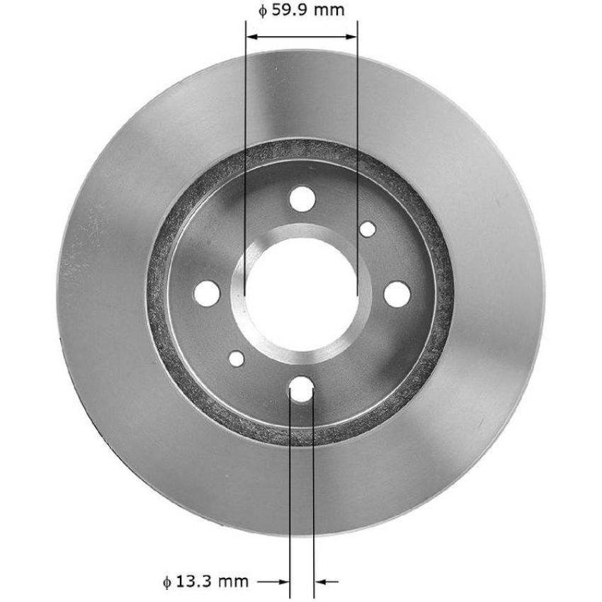 BENDIX DRUM & ROTORS PRT1604 BENDIX Disc Brake Rotor