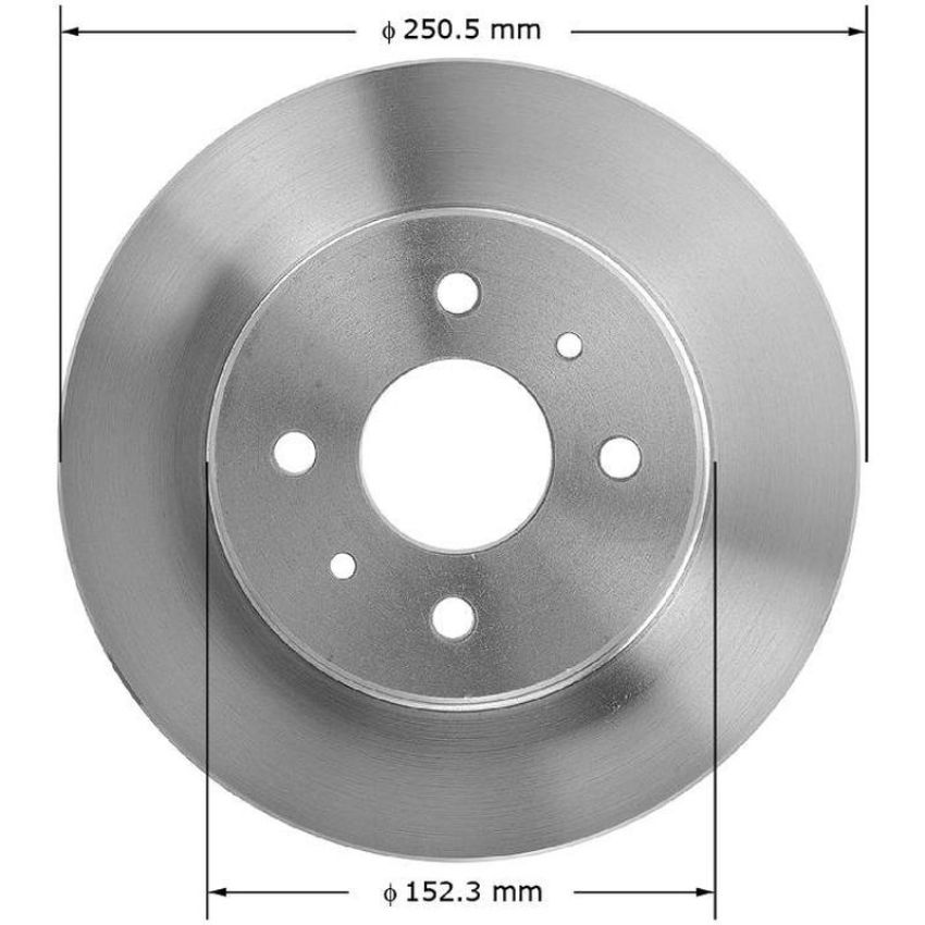 BENDIX DRUM & ROTORS PRT1604 BENDIX Disc Brake Rotor