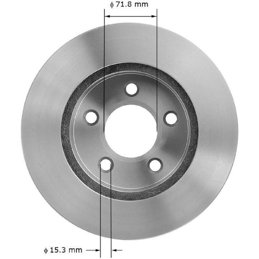 BENDIX DRUM & ROTORS PRT1621 BENDIX Disc Brake Rotor