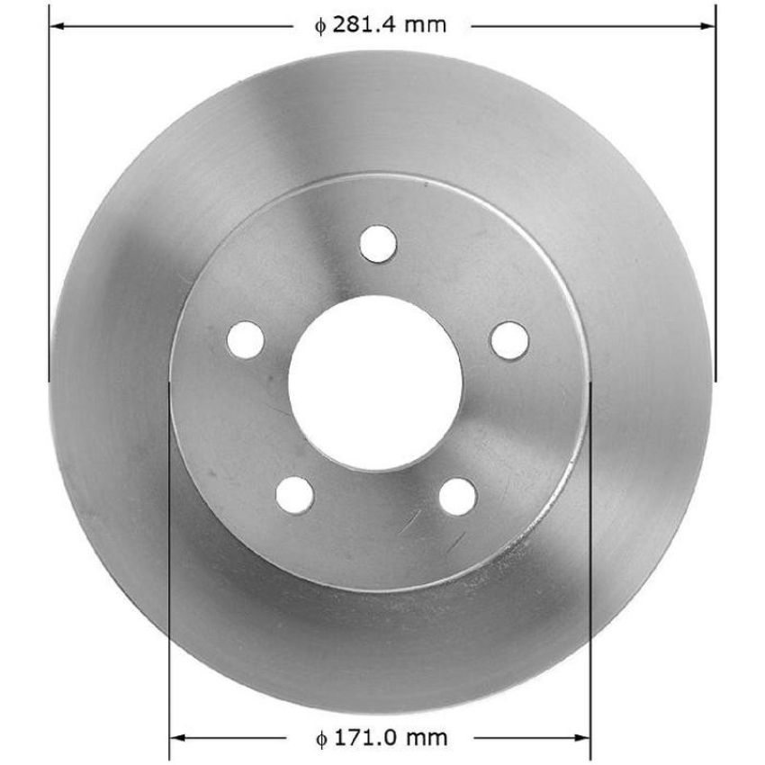 BENDIX DRUM & ROTORS PRT1621 BENDIX Disc Brake Rotor