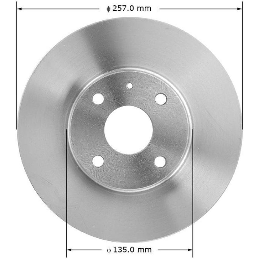 BENDIX DRUM & ROTORS PRT1635 BENDIX Disc Brake Rotor