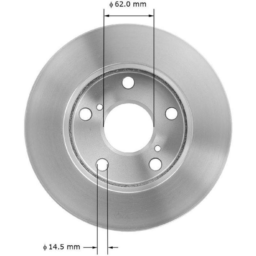BENDIX DRUM & ROTORS PRT1724 BENDIX Disc Brake Rotor