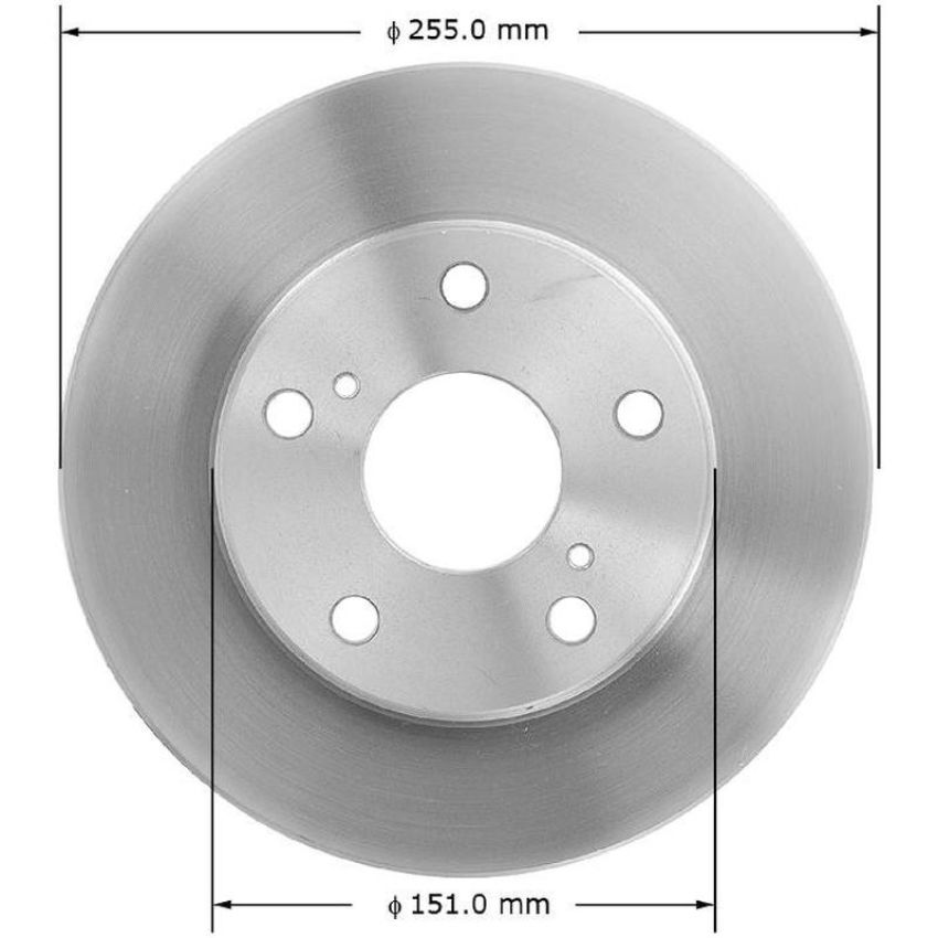 BENDIX DRUM & ROTORS PRT1724 BENDIX Disc Brake Rotor