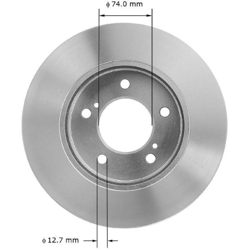 BENDIX DRUM & ROTORS PRT1811 BENDIX Disc Brake Rotor