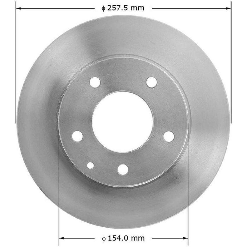 BENDIX DRUM & ROTORS PRT1845 BENDIX Disc Brake Rotor