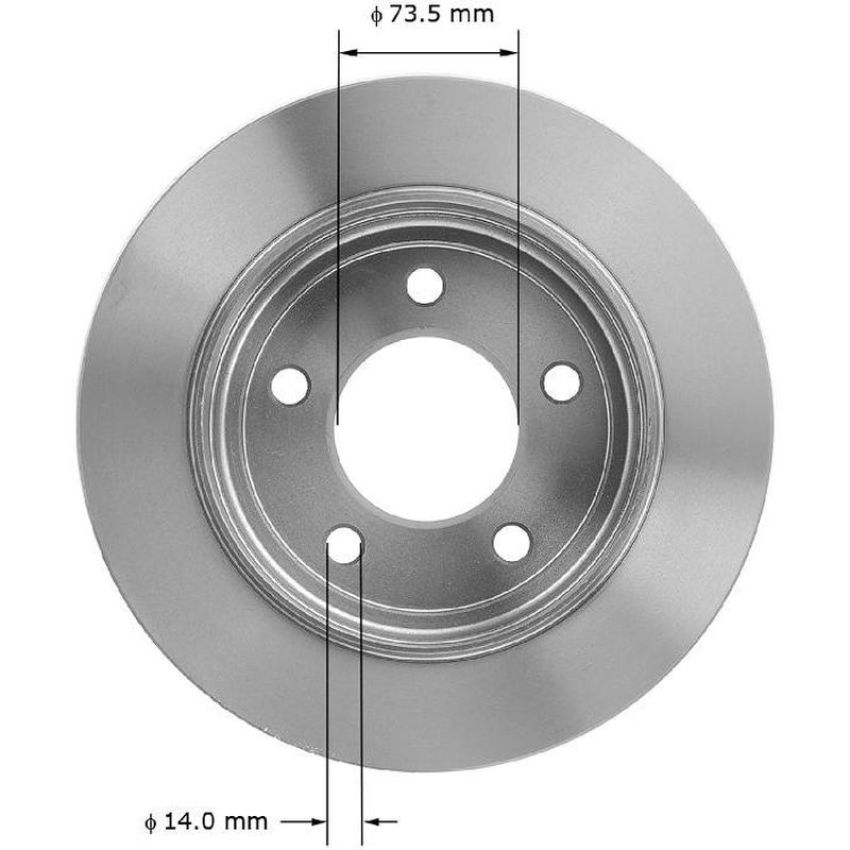 BENDIX DRUM & ROTORS PRT1849 BENDIX Disc Brake Rotor
