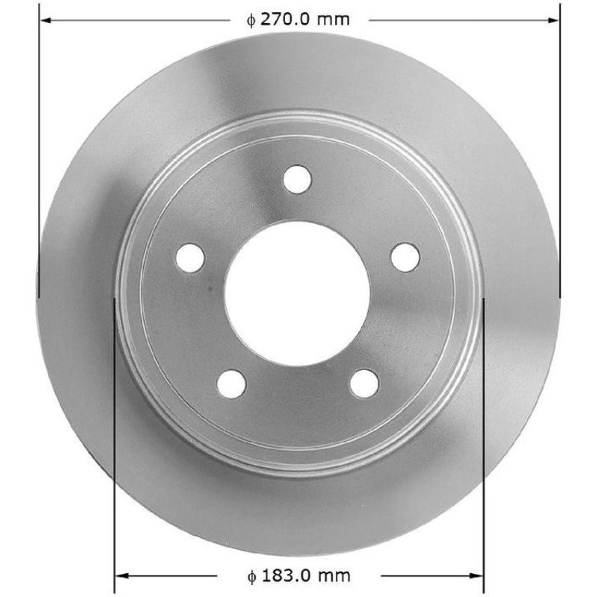 BENDIX DRUM & ROTORS PRT1849 BENDIX Disc Brake Rotor