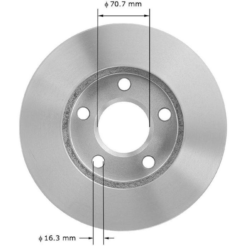 BENDIX DRUM & ROTORS PRT1868 BENDIX Disc Brake Rotor