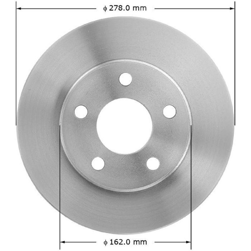 BENDIX DRUM & ROTORS PRT1868 BENDIX Disc Brake Rotor