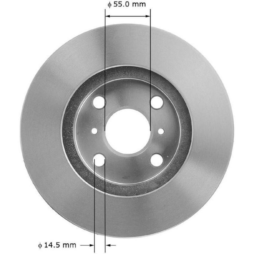 BENDIX DRUM & ROTORS PRT1869 BENDIX Disc Brake Rotor