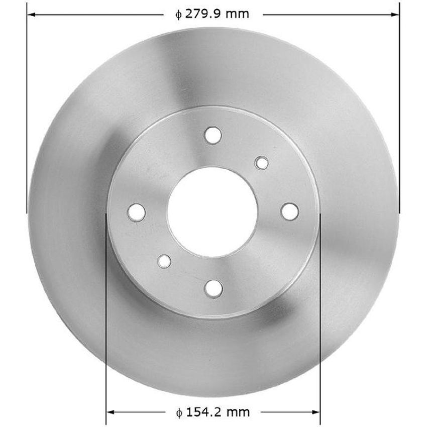 BENDIX DRUM & ROTORS PRT1892 BENDIX Disc Brake Rotor