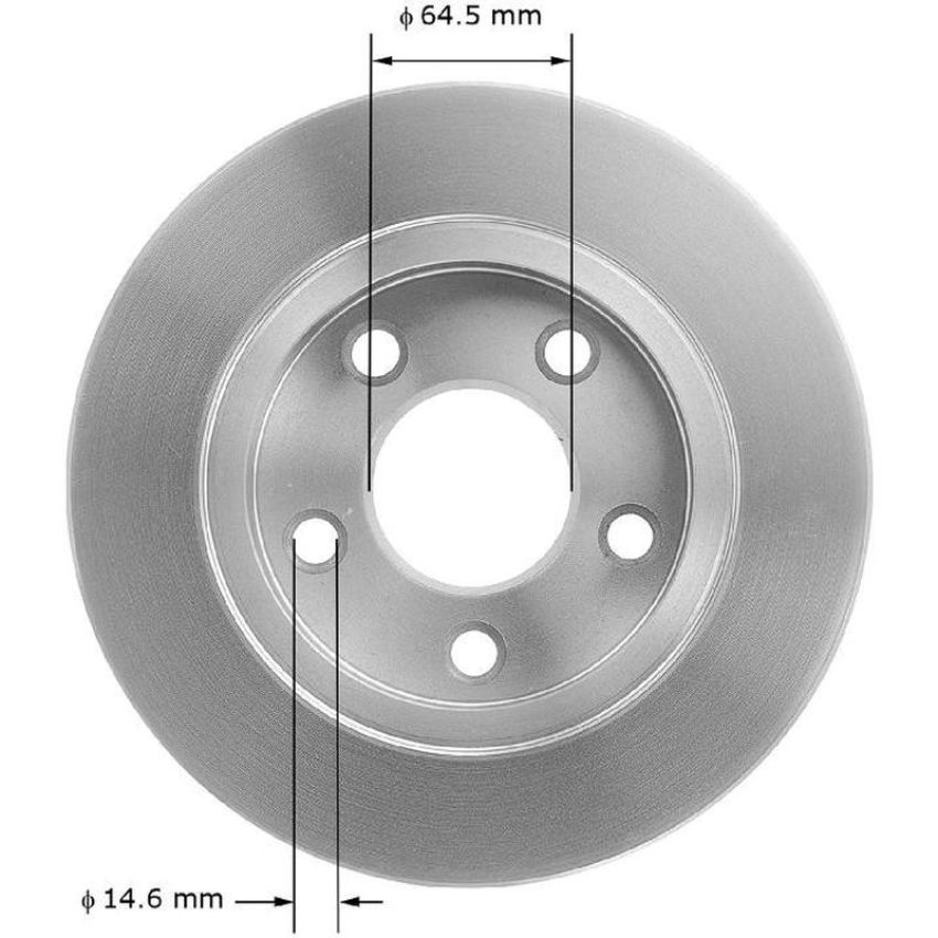 BENDIX DRUM & ROTORS PRT1893 BENDIX Disc Brake Rotor