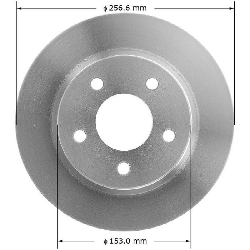 BENDIX DRUM & ROTORS PRT1893 BENDIX Disc Brake Rotor