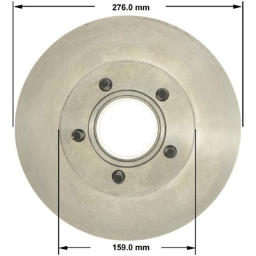 BENDIX DRUM & ROTORS PRT1900 BENDIX Disc Brake Rotor and Hub Assembly
