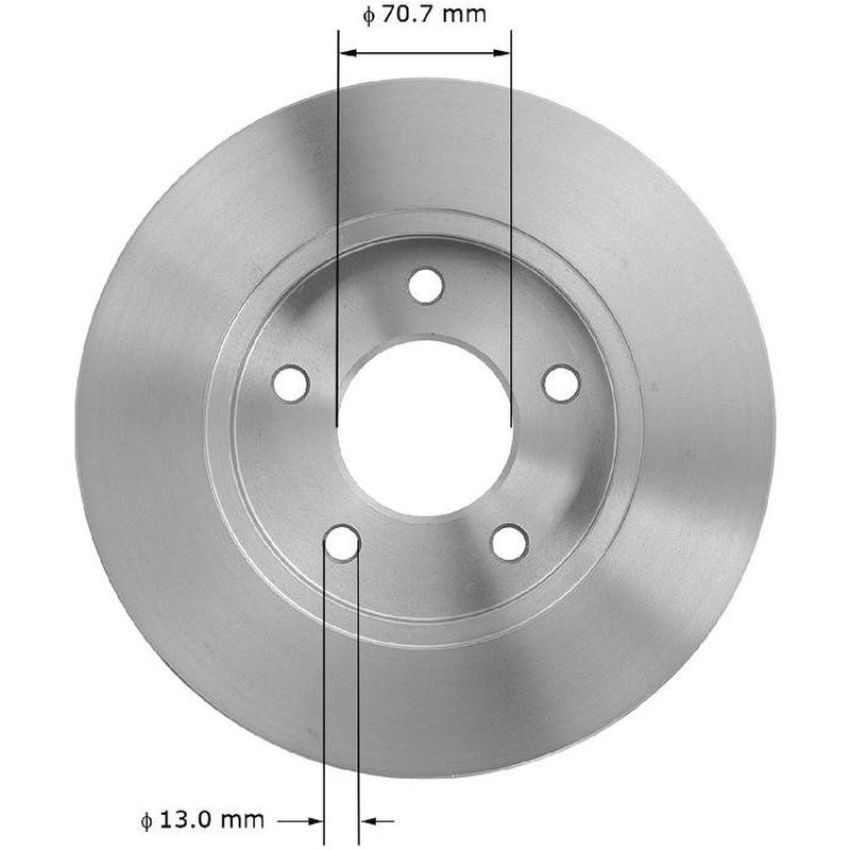 BENDIX DRUM & ROTORS PRT1908FC BENDIX Disc Brake Rotor