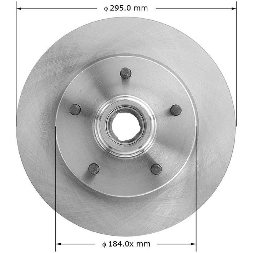 BENDIX DRUM & ROTORS PRT1921 BENDIX Disc Brake Rotor and Hub Assembly