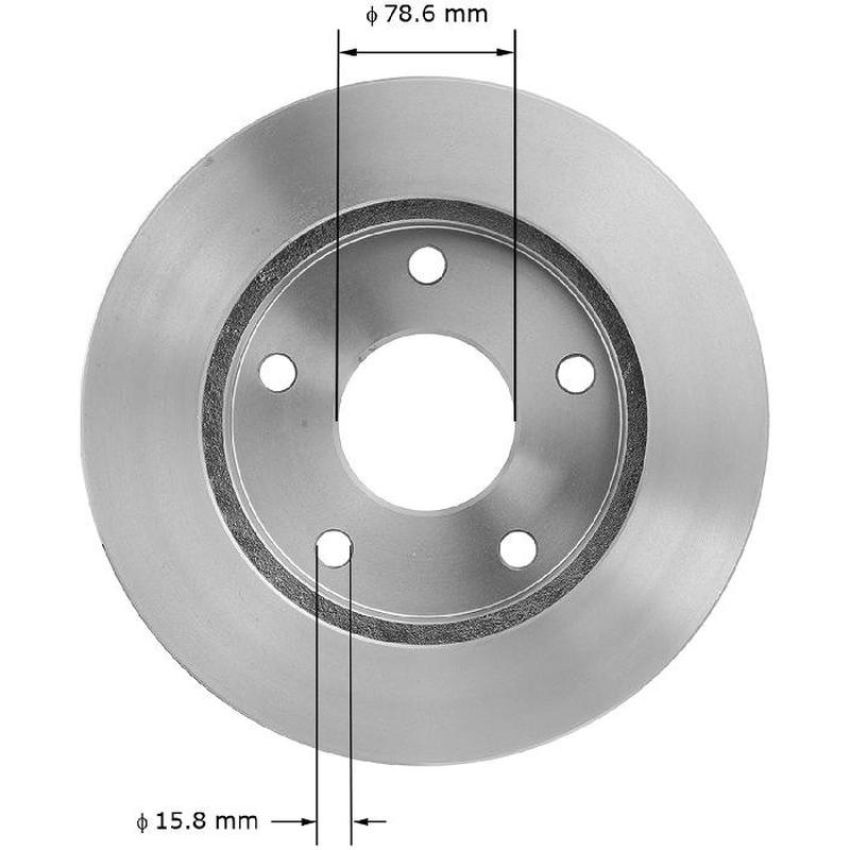 BENDIX DRUM & ROTORS PRT1940 BENDIX Disc Brake Rotor