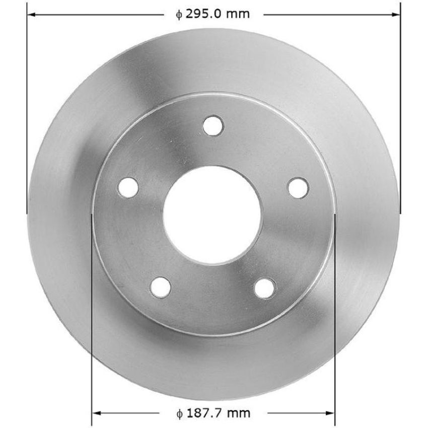 BENDIX DRUM & ROTORS PRT1940 BENDIX Disc Brake Rotor