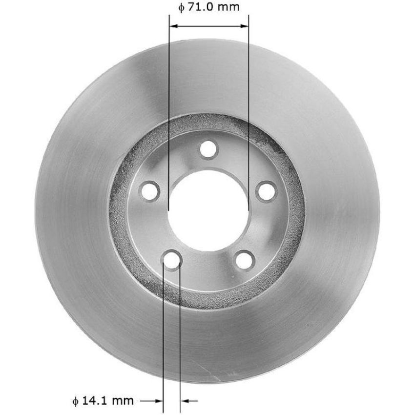 BENDIX DRUM & ROTORS PRT5050 BENDIX Disc Brake Rotor