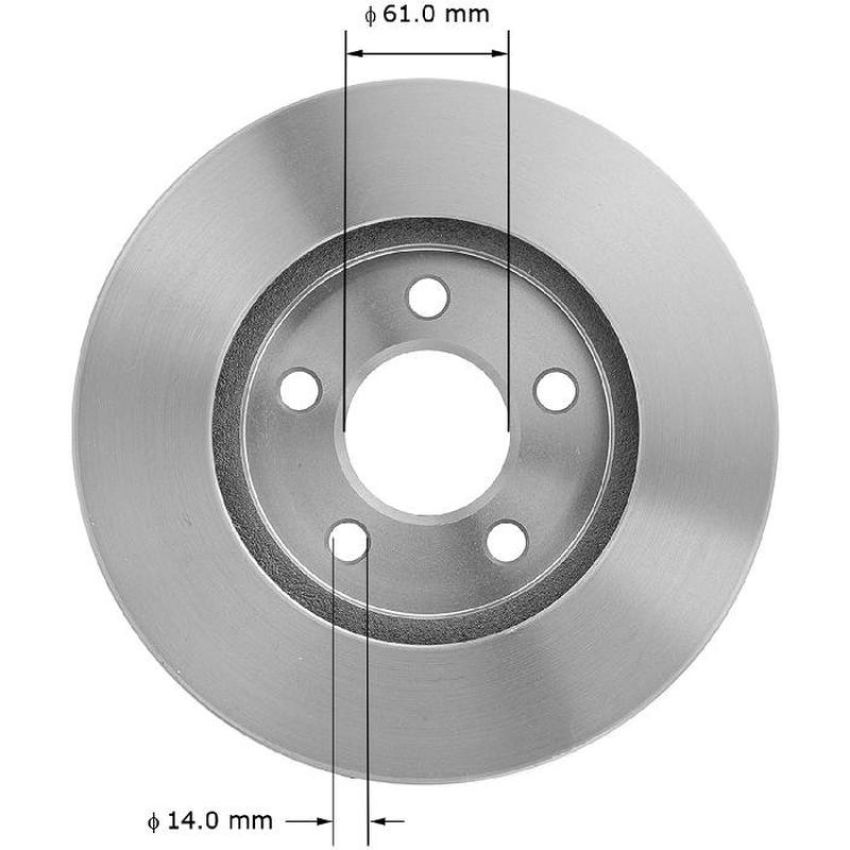 BENDIX DRUM & ROTORS PRT5063 BENDIX Disc Brake Rotor