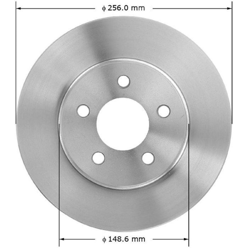 BENDIX DRUM & ROTORS PRT5063 BENDIX Disc Brake Rotor
