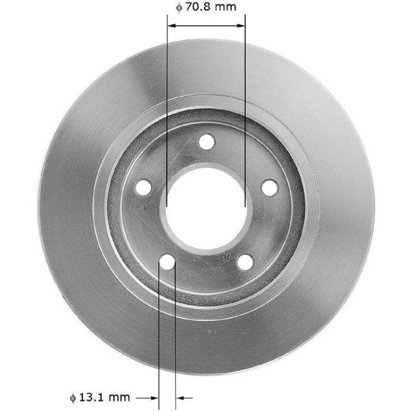BENDIX DRUM & ROTORS PRT5064FC BENDIX Disc Brake Rotor