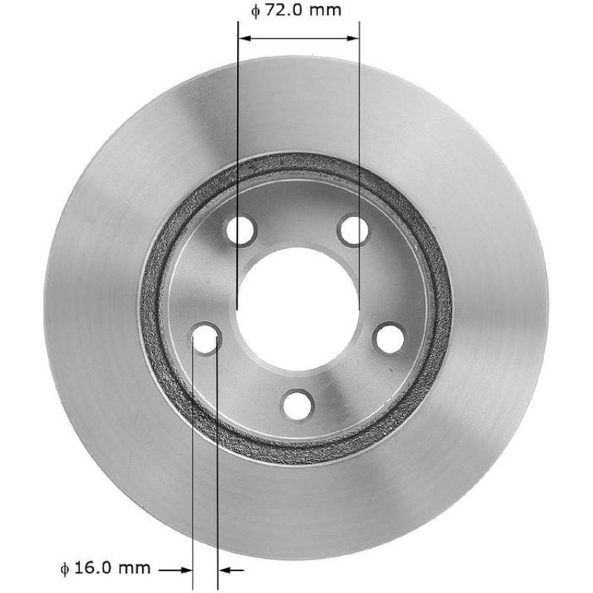 BENDIX DRUM & ROTORS PRT5075 BENDIX Disc Brake Rotor
