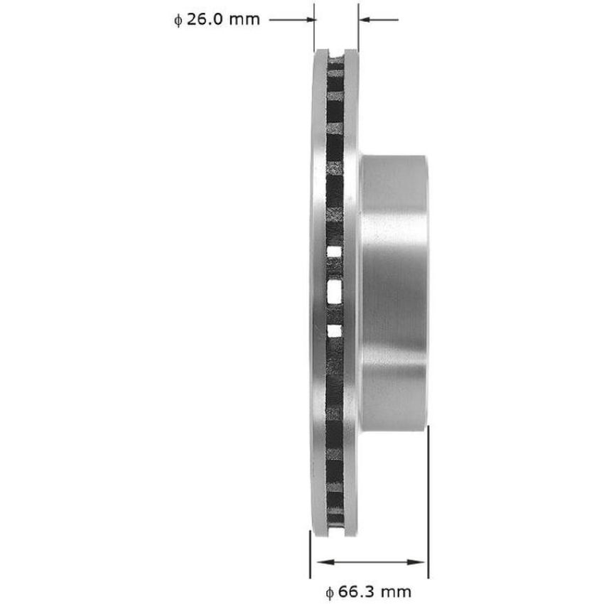 BENDIX DRUM & ROTORS PRT5075 BENDIX Disc Brake Rotor