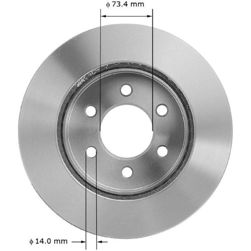 BENDIX DRUM & ROTORS PRT5147 BENDIX Disc Brake Rotor