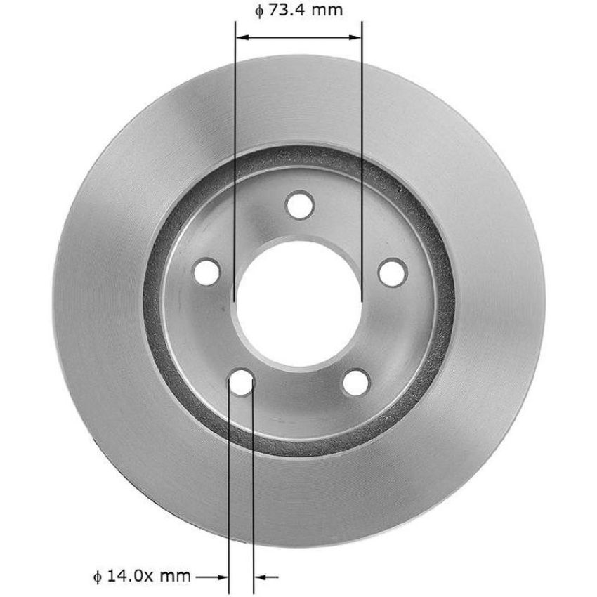 BENDIX DRUM & ROTORS PRT5152 BENDIX Disc Brake Rotor