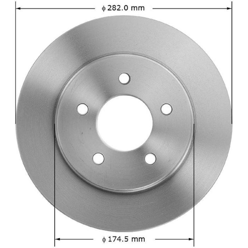 BENDIX DRUM & ROTORS PRT5152 BENDIX Disc Brake Rotor