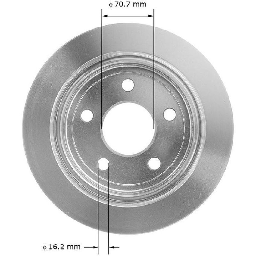 BENDIX DRUM & ROTORS PRT5155 BENDIX Disc Brake Rotor