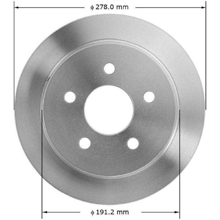 BENDIX DRUM & ROTORS PRT5155 BENDIX Disc Brake Rotor