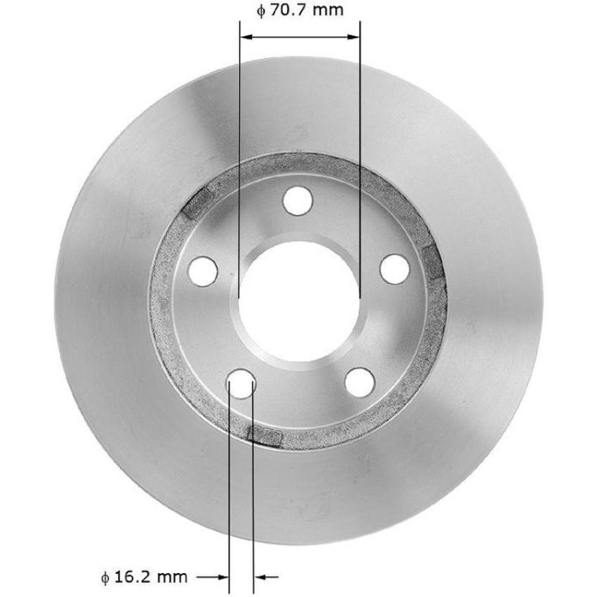 BENDIX DRUM & ROTORS PRT5158 BENDIX Disc Brake Rotor