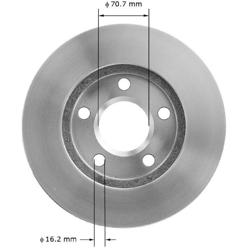 BENDIX DRUM & ROTORS PRT5250 BENDIX Disc Brake Rotor