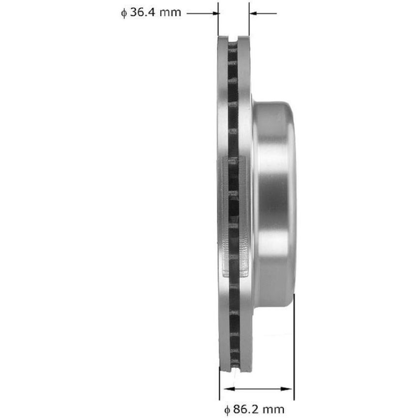 BENDIX DRUM & ROTORS PRT5345 BENDIX Disc Brake Rotor