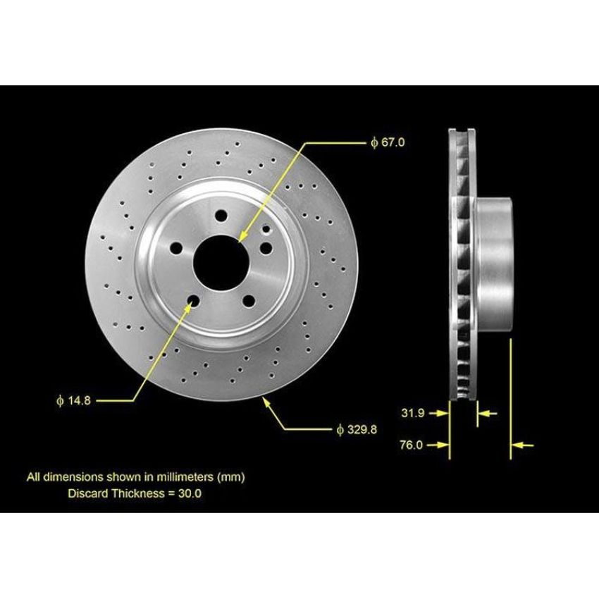 BENDIX DRUM & ROTORS PRT5470 BENDIX Disc Brake Rotor
