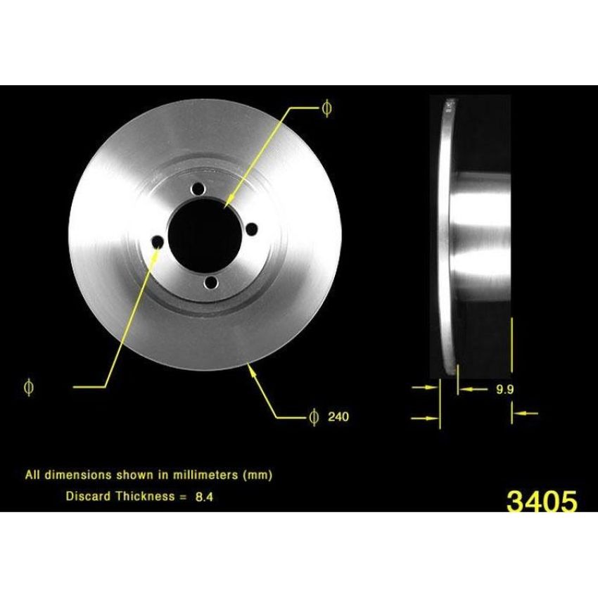 BENDIX DRUM & ROTORS PRT5513 BENDIX Disc Brake Rotor
