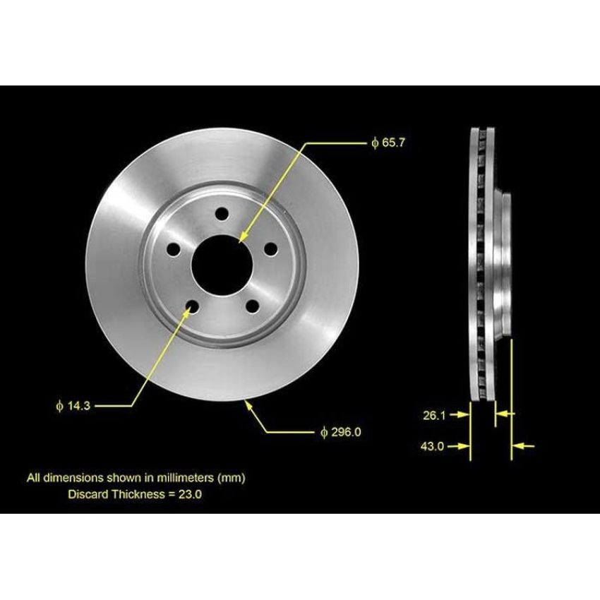 BENDIX DRUM & ROTORS PRT5528 BENDIX Disc Brake Rotor