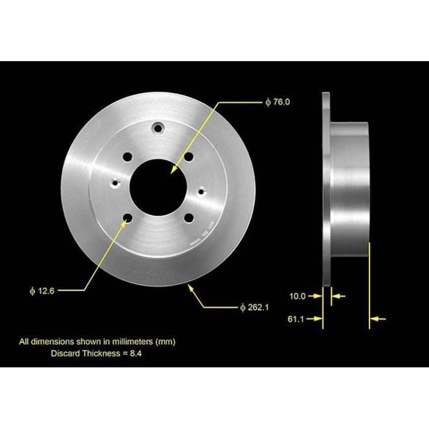 BENDIX DRUM & ROTORS PRT5532 BENDIX Disc Brake Rotor